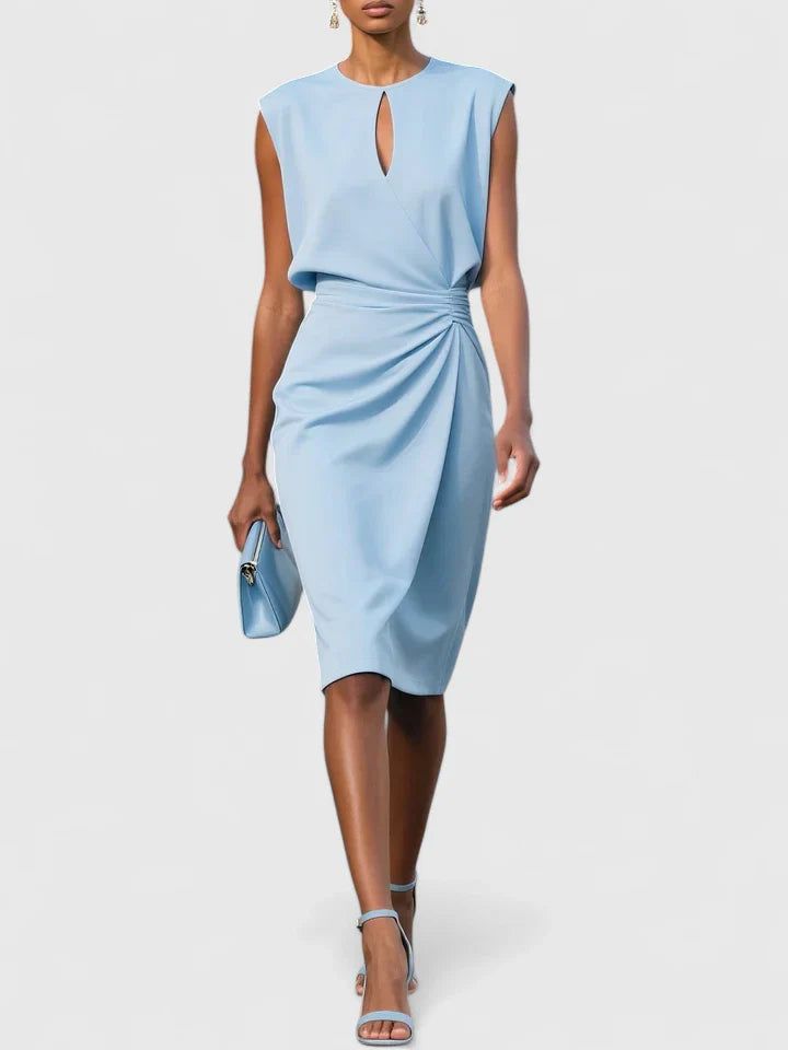 Amalie | Dame Elegant Slank Midi Kjole