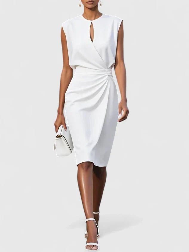 Amalie | Dame Elegant Slank Midi Kjole