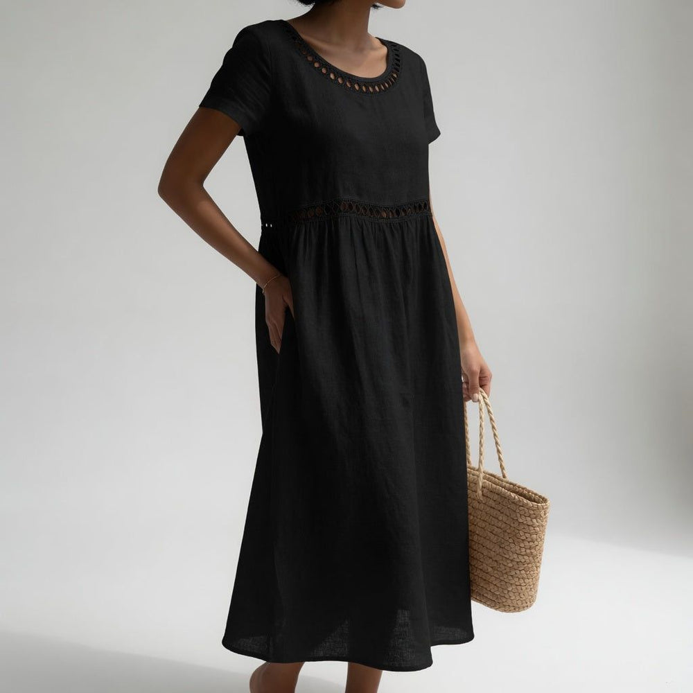 Sofie | Dame Empire Kjole med Broderi