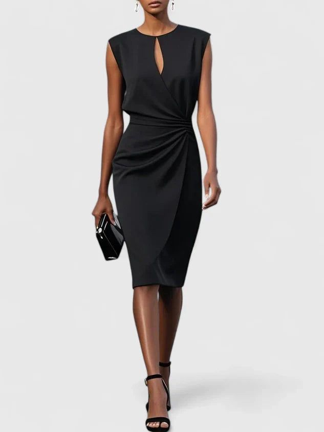 Amalie | Dame Elegant Slank Midi Kjole